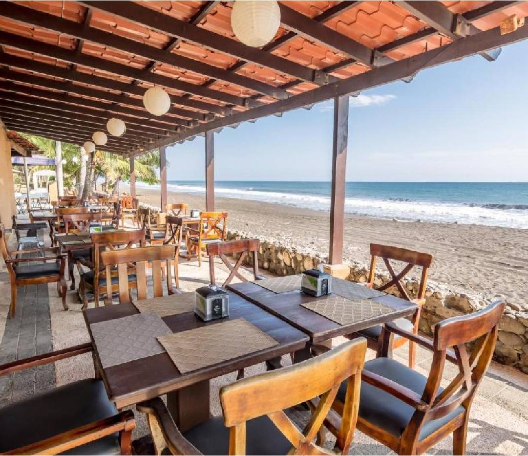 Restaurante com vista para o mar do Hotel Terrazas del Pacífico